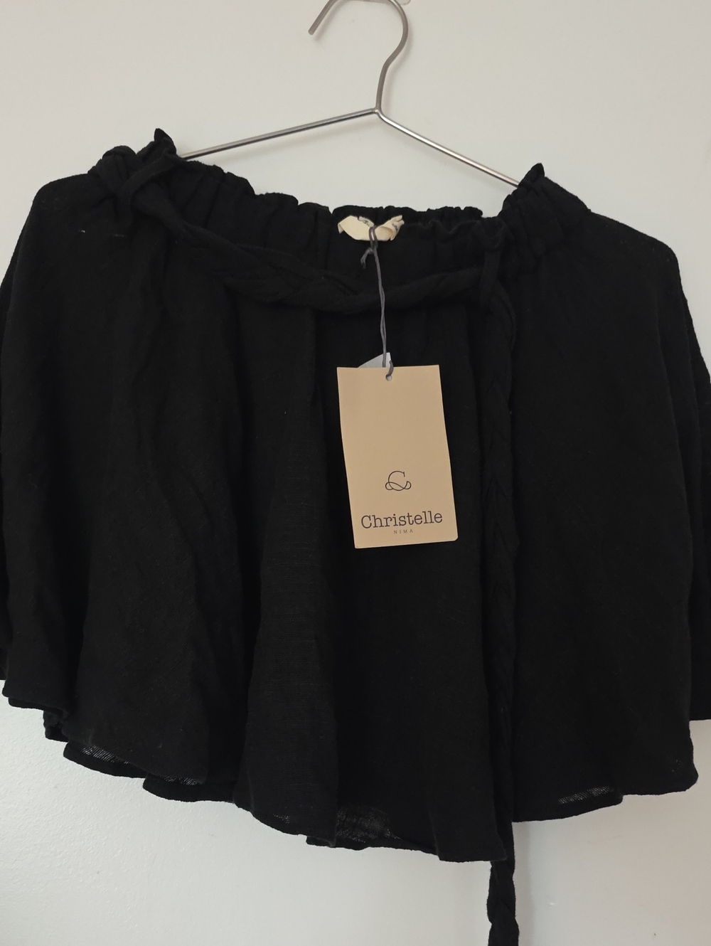 Christelle Black Flowing Skirt